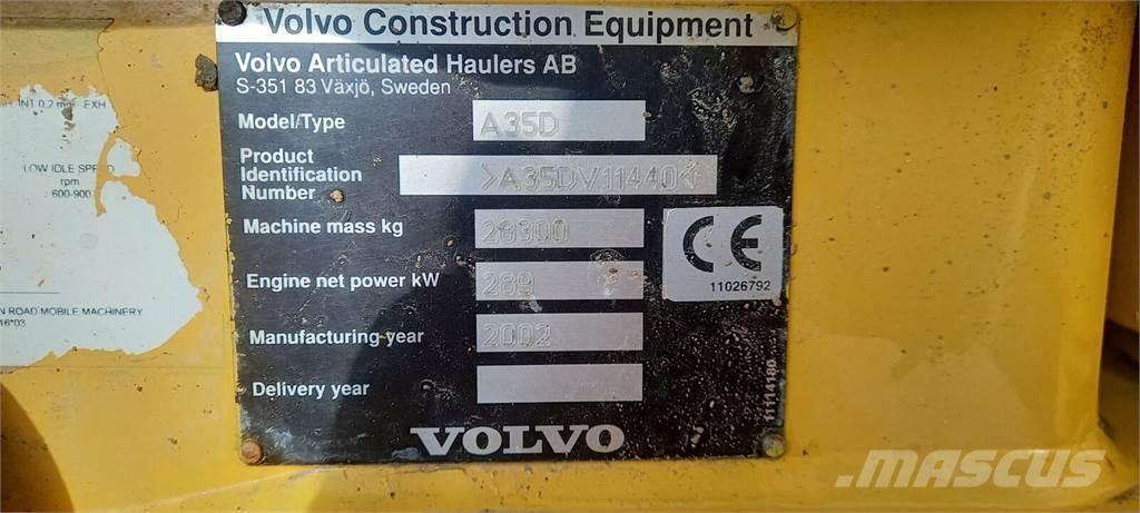 Volvo A35D Dumpers articolati