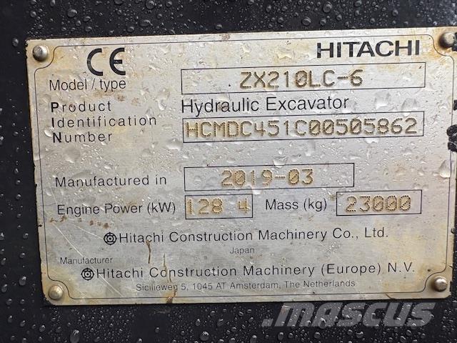 Hitachi ZX210LC-6 Escavatori cingolati