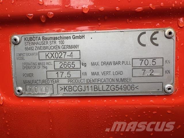 Kubota KX027-4 Escavatori medi 7t - 12t