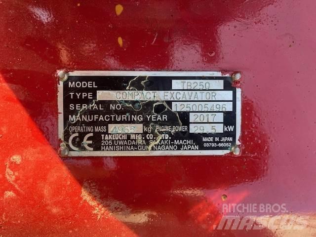 Takeuchi TB250 Escavatori medi 7t - 12t