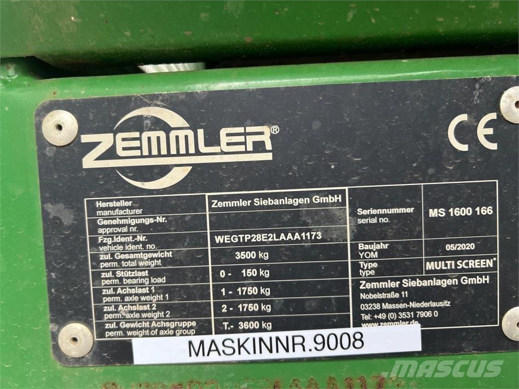 Zemmler MS1600 Separazione rifiuti