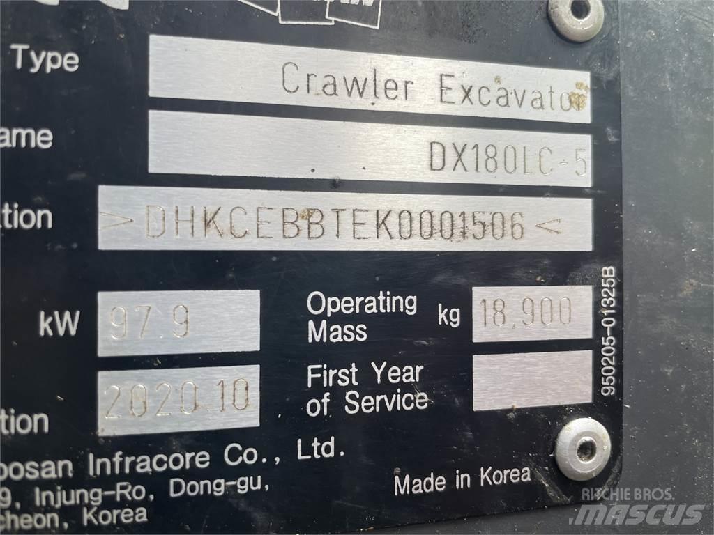 Doosan DX180LC Abbattitrici, Disboscatrici