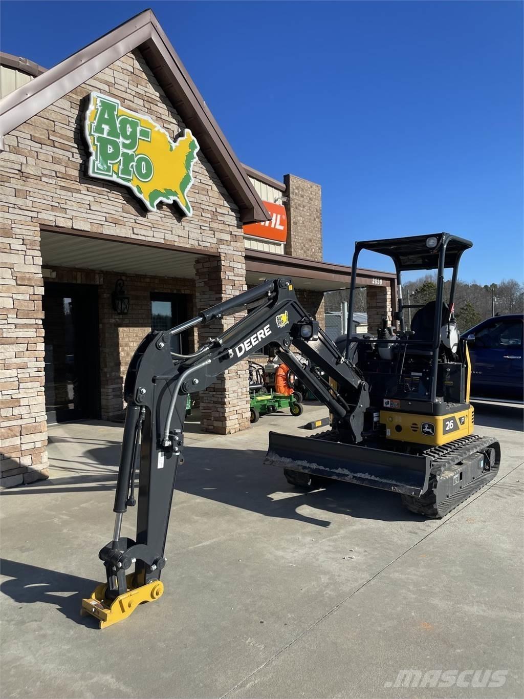 John Deere 26 P Miniescavatori