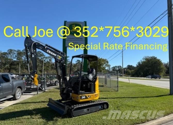John Deere 26 P Miniescavatori
