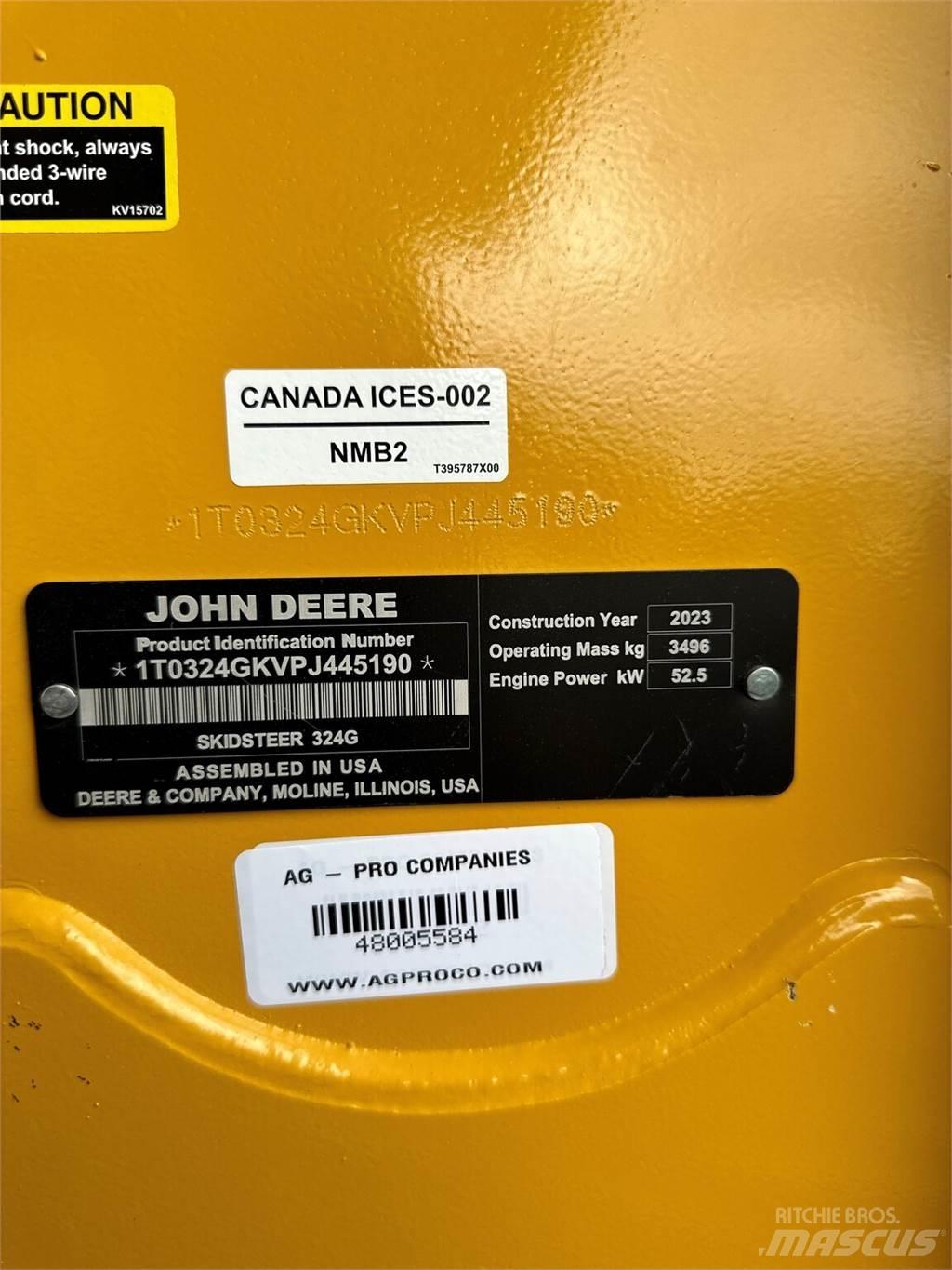 John Deere 324G Mini Pale Gommate