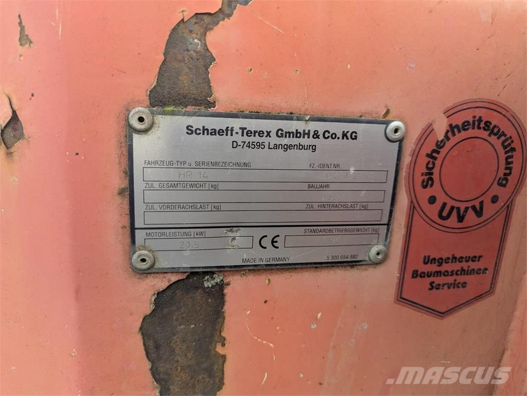 Terex HR 14 Miniescavatori