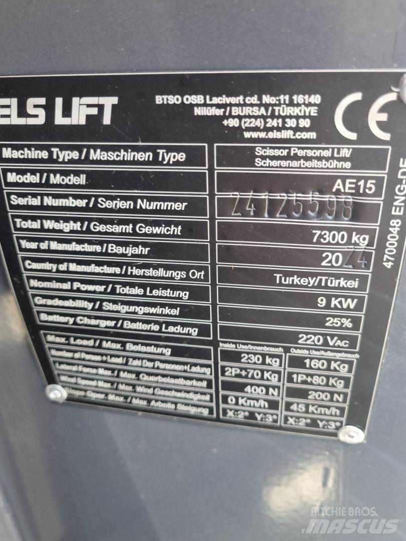 ELS LIFT AE15 Piattaforme a braccio articolato