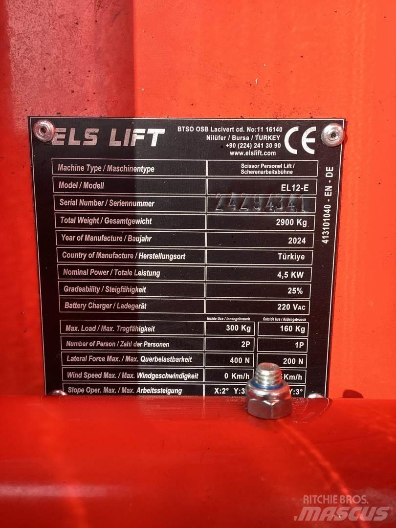 ELS LIFT EL12E Piattaforme a pantografo