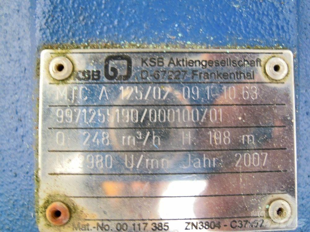 KSB MTC 125/02 Pompa idraulica