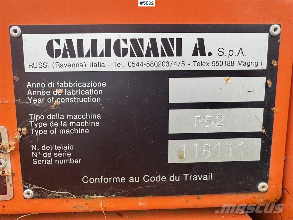 Gallignani R52 Altri macchinari per raccolta