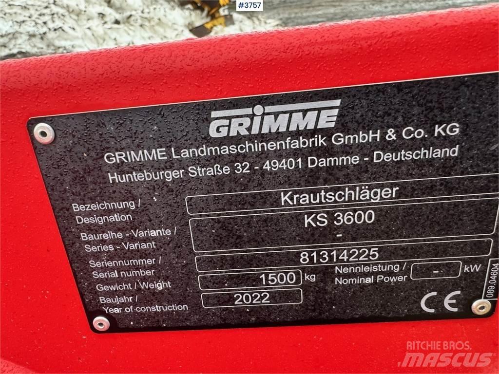 Grimme KS3600 Altri componenti