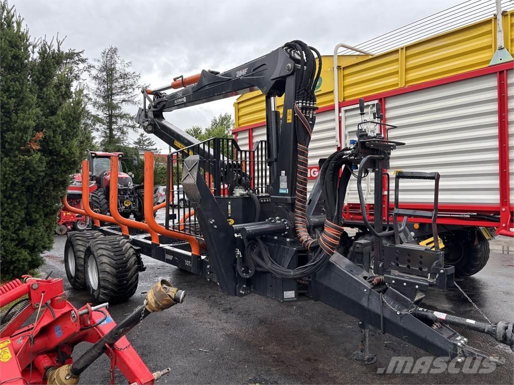 BMF 10T2+750Kran Rimorchi forestali