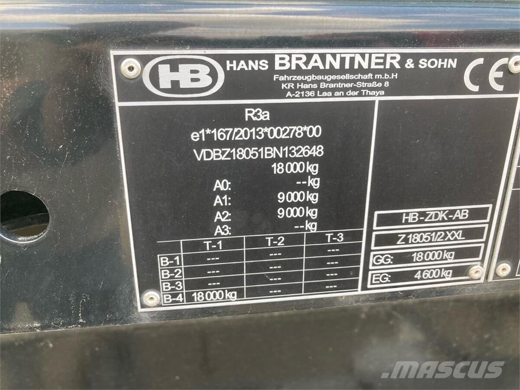 Brantner Z18051/2X Rimorchi ribaltabili