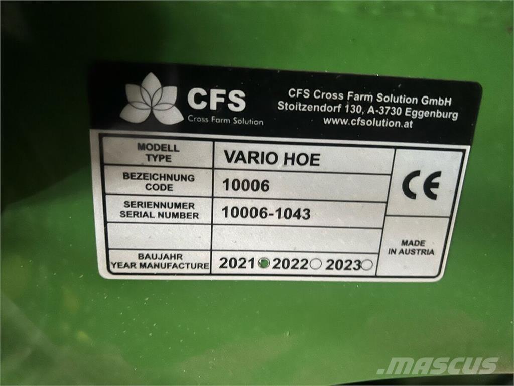  CFS Varihoe 620 Altre macchine e accessori per la semina