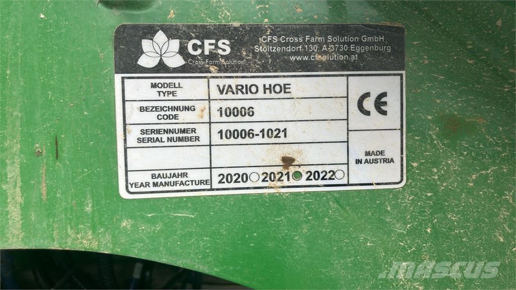  CFS Vario Hoe Altre macchine e accessori per la semina