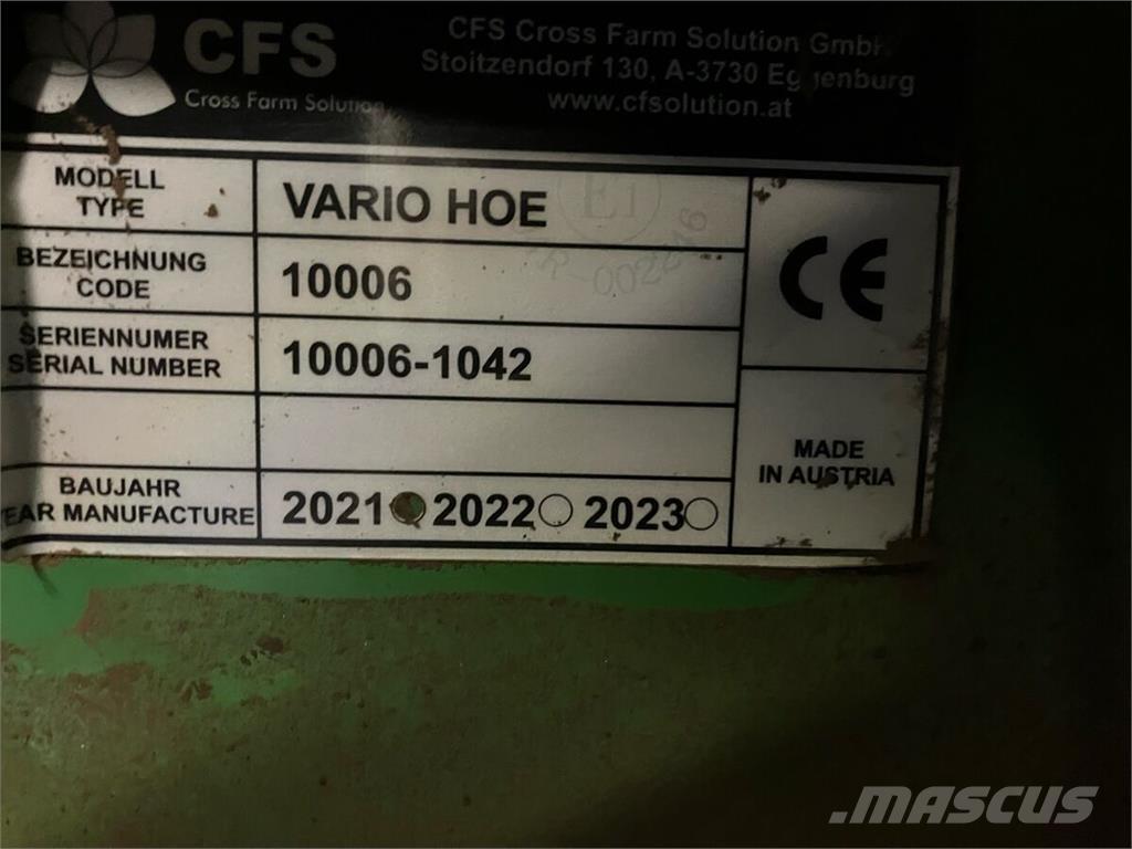  CFS VarioHoe Altre macchine e accessori per la semina