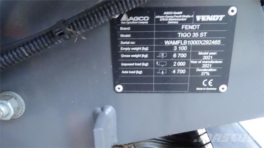 Fendt Tigo Rimorchi autocaricanti