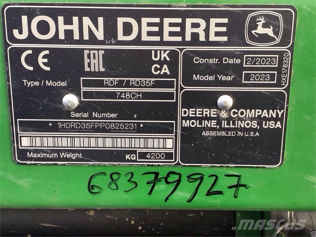 John Deere S 780 Mietitrebbiatrici
