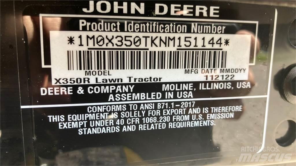 John Deere X350R Manutenzione verde e strade – Altro