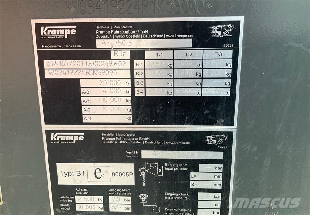 Krampe AS 750 Altri rimorchi