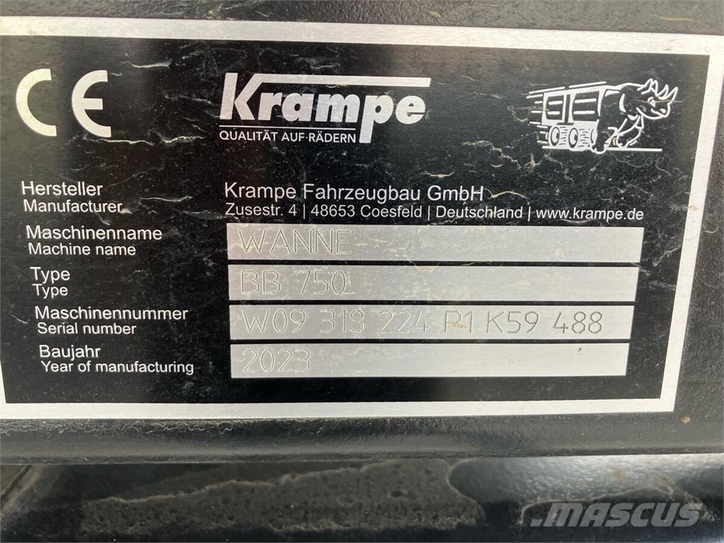 Krampe BigBody 750 Rimorchi ribaltabili