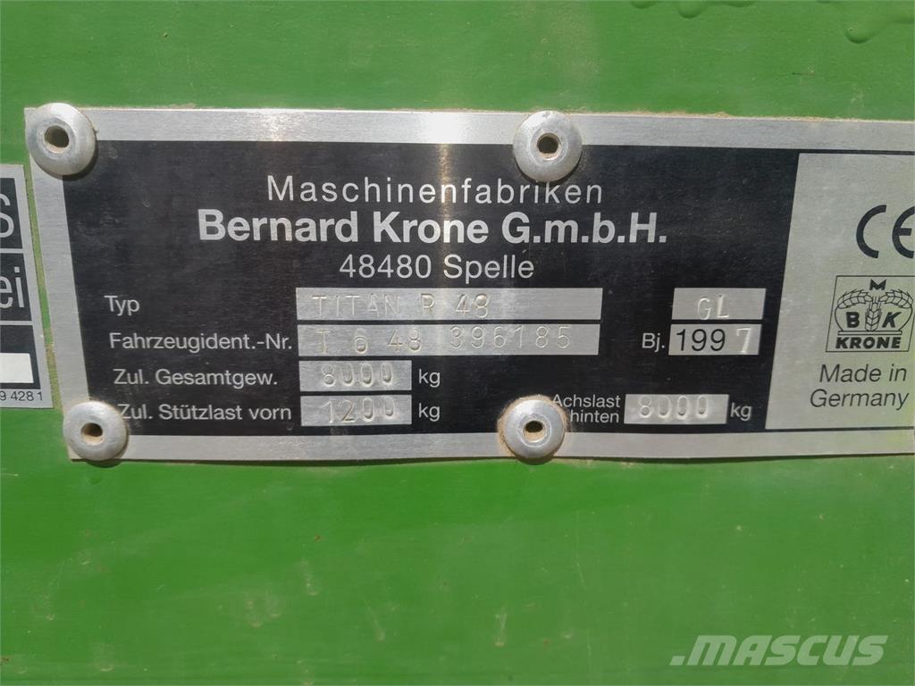 Krone Titan R48 Rimorchi autocaricanti