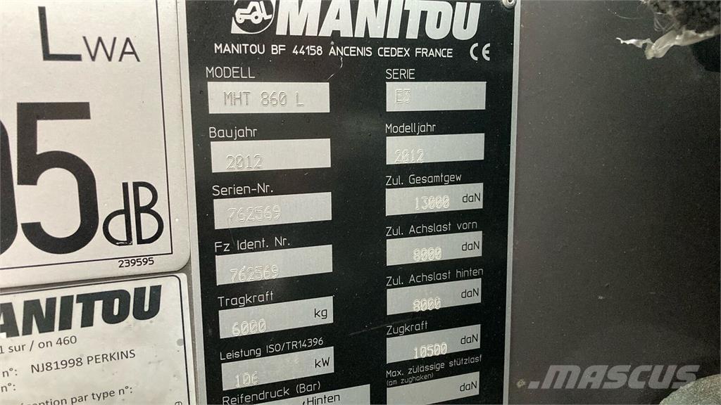 Manitou MHT860L Sollevatori telescopici