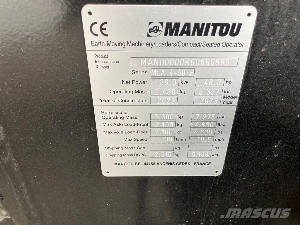 Manitou MLA 4-50 Pale frontali e scavatori