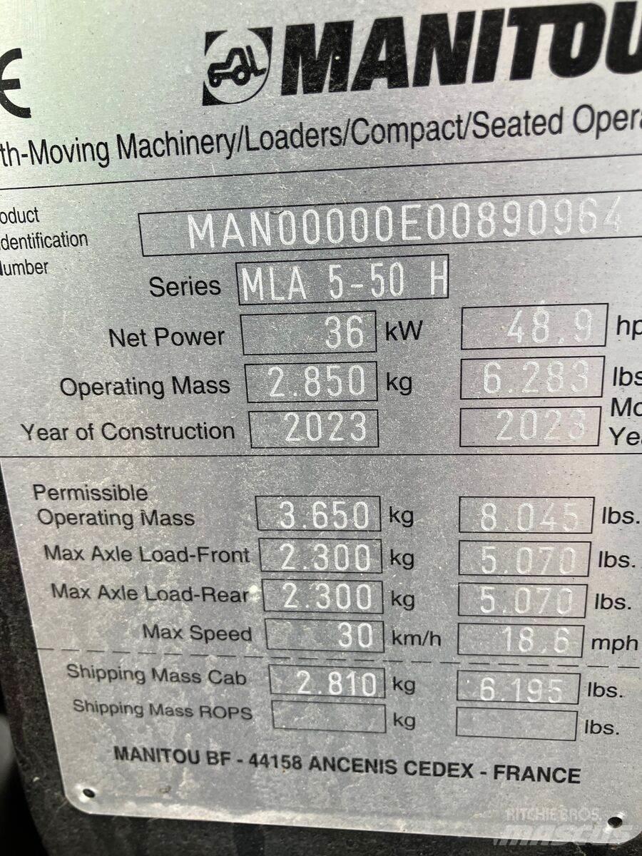 Manitou MLA 5-50 Pale frontali e scavatori