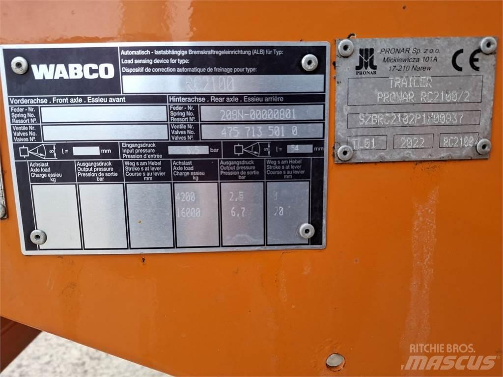Pronar RC 2100 - 2 Altri rimorchi