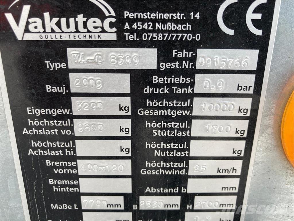  Vakutec VA-T 8300 Spandiliquami