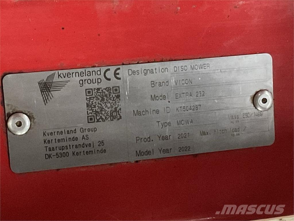 Vicon Extra 232 Falciatrici