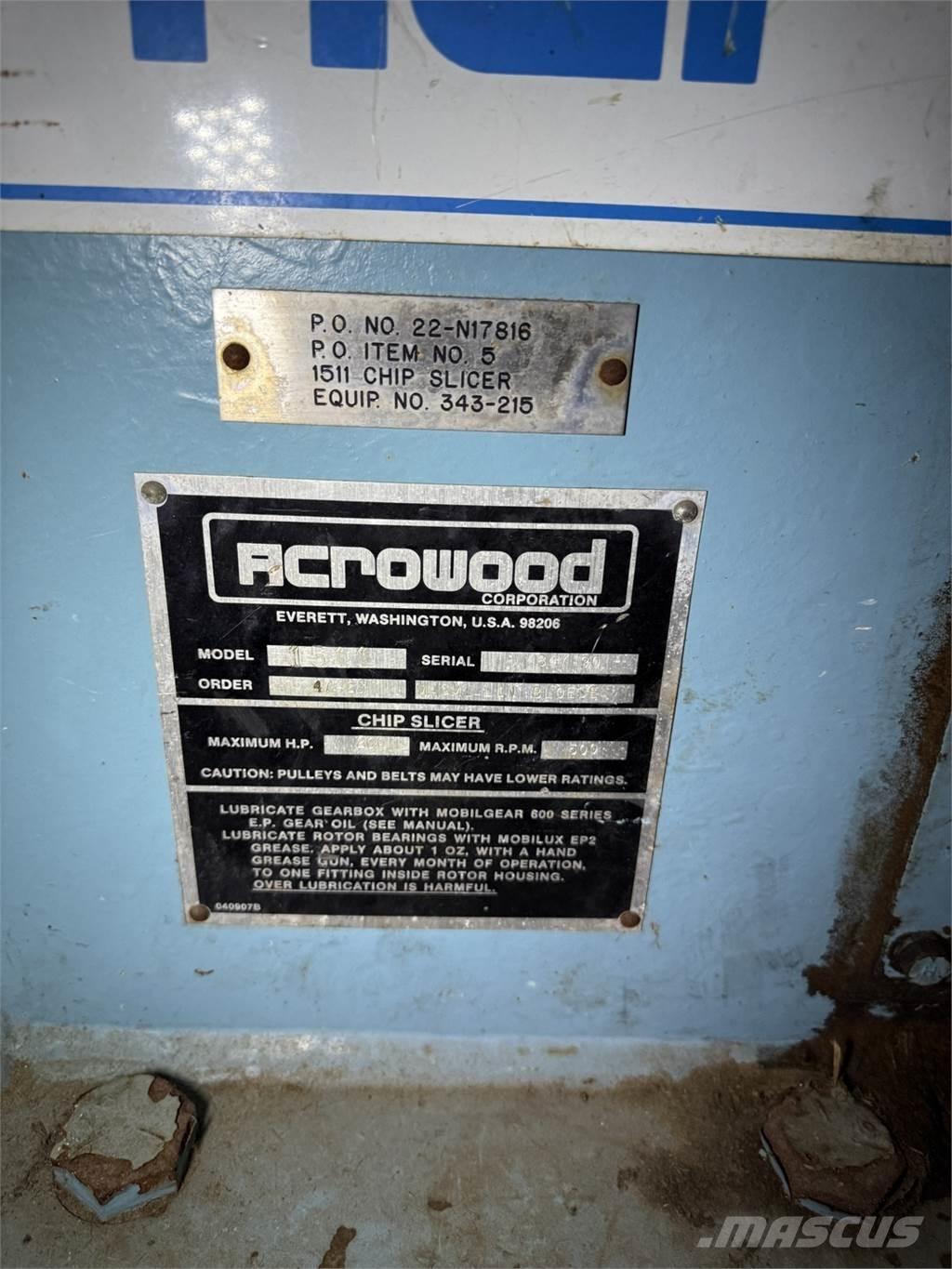 ACROWOOD 1511 Cippatrice