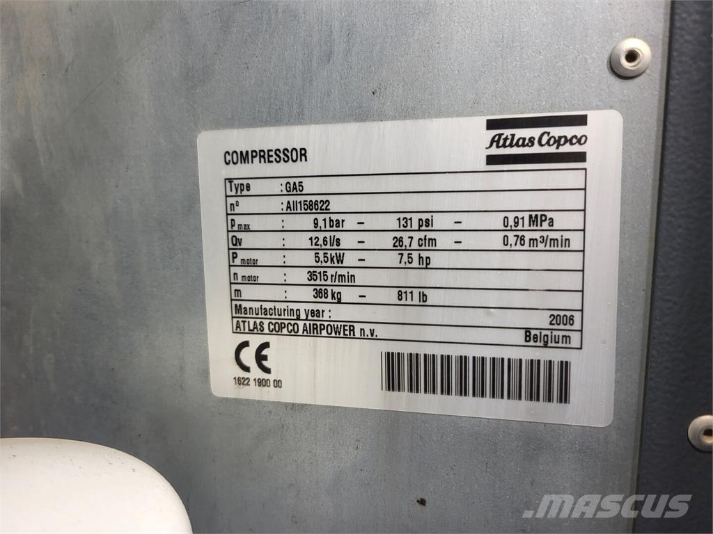 Atlas Copco GA5 Compressori