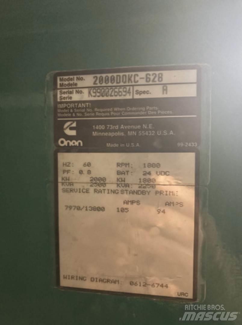 Cummins 2000DQKC-628 Generatori diesel