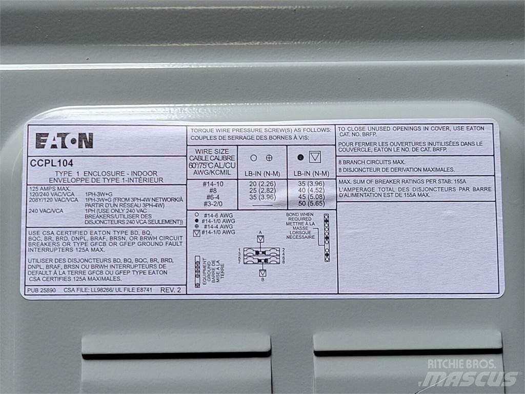 Eaton CCPL104 Costruzioni - Altro