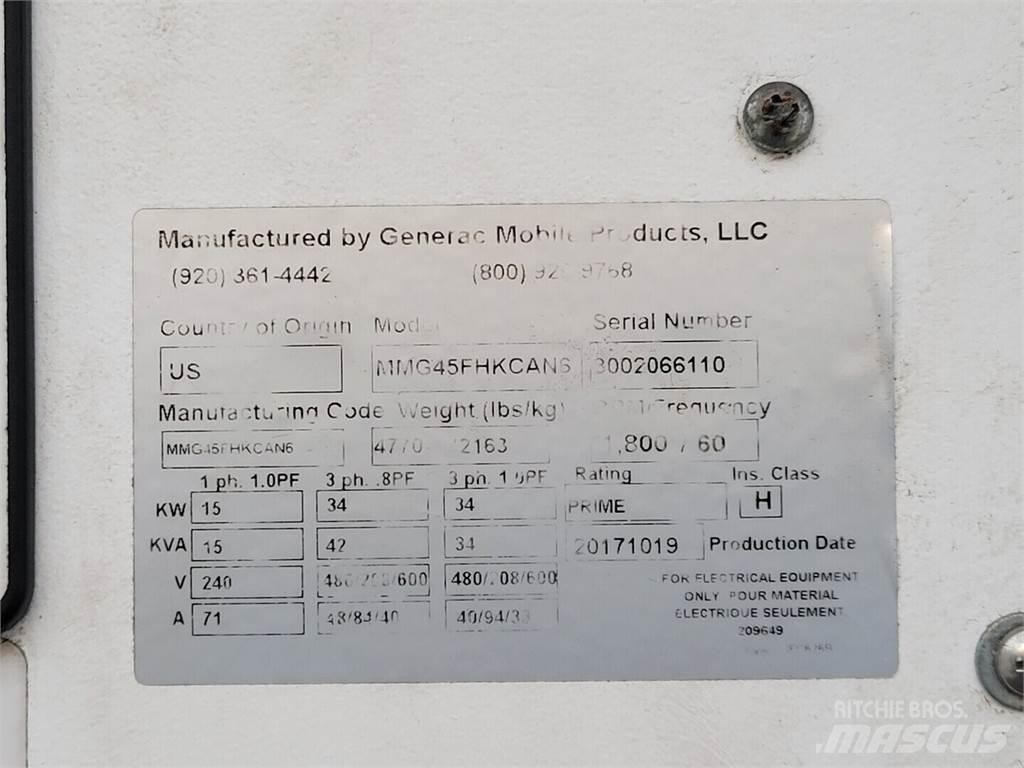 Generac MMG45FHKCAN6 Generatori diesel