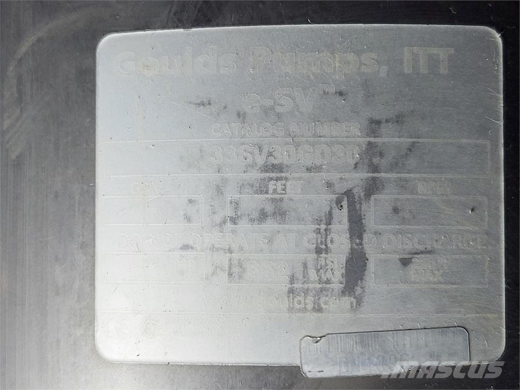  GOULDS 33SV30GD30 Pompa idraulica