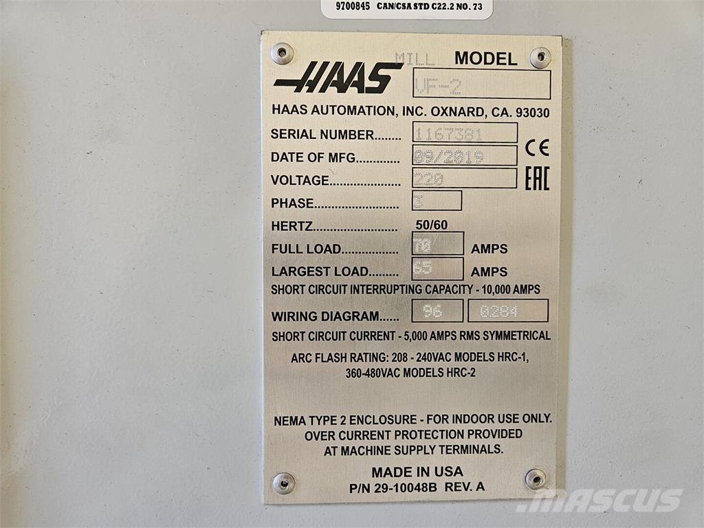 Haas VF-2 Costruzioni - Altro