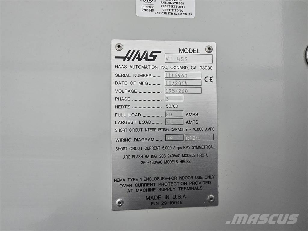 Haas VF-4SS Costruzioni - Altro