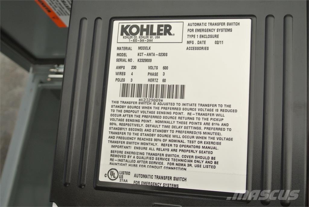 Kohler KCT-ANTA-2030S Costruzioni - Altro