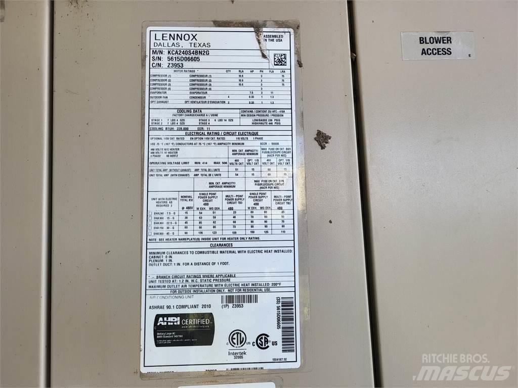 LENNOX KCA240S4BN2G Dispositivi di riscaldamento / scongelamento