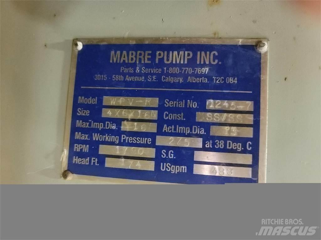  MABRE PUMP WPV-R Pompa idraulica