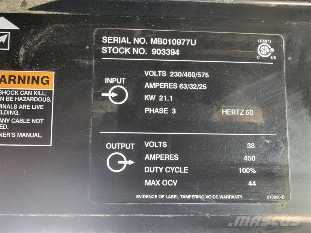 Miller Deltaweld 452 Attrezzature per saldature