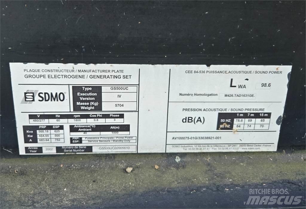 Sdmo GS500UC Generatori diesel