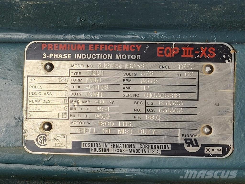  TOSHIBA 3J5125L1S058 Motori industriali