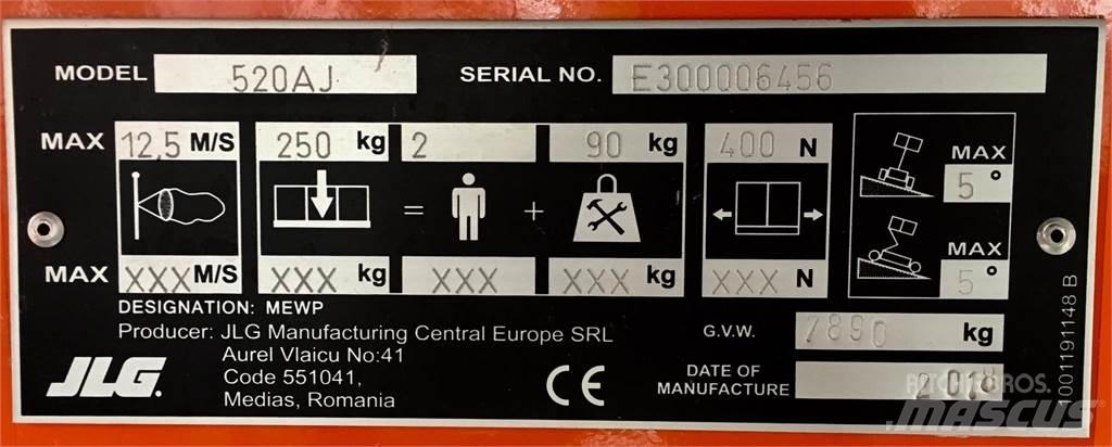 JLG 520AJ Piattaforme cingolate, Piattaforme a ragno e Montacarichi