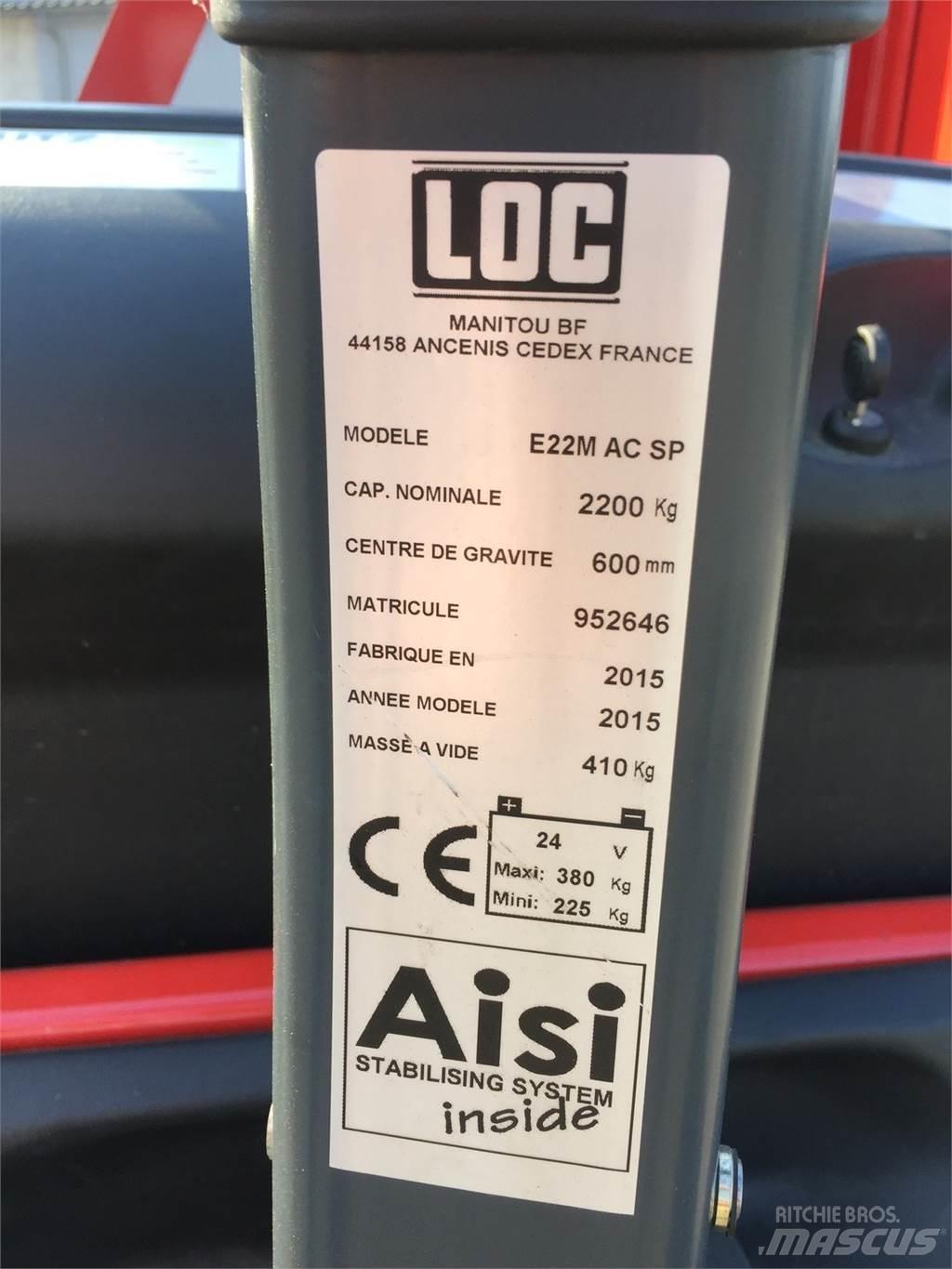 LOC E22 MAC Transpallet uomo a terra