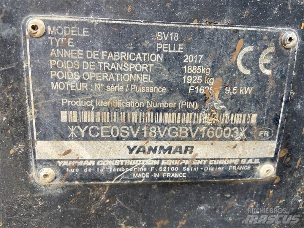 Yanmar SV18 Miniescavatori