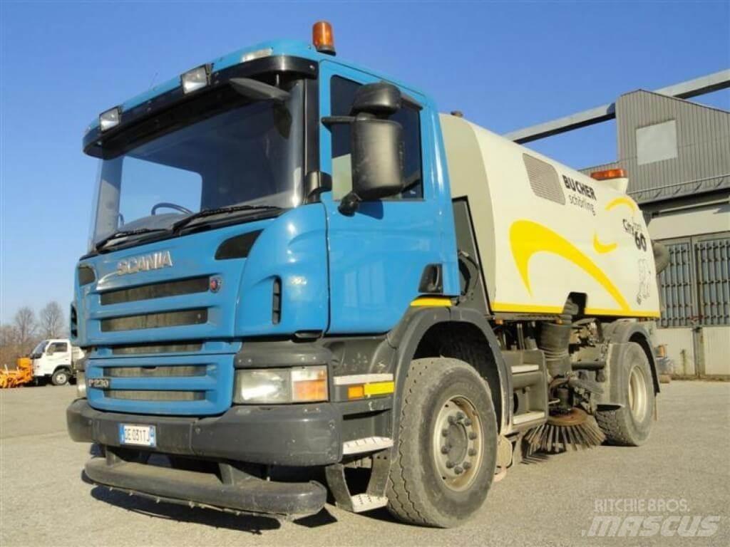 Scania P 230 Bucher Autocarro spazzatrice